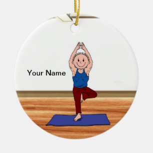 Yoga Keramikornament