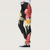 Yoga keucht Blumen Leggings (Links)