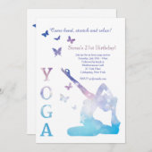 Yoga King Pigeon Einladung (Vorne/Hinten)