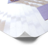 Yoga-Klasse mit Lehrer in einem Poster (Ecke)