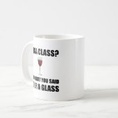 Yoga-Klassen-Glas Kaffeetasse (Vorderseite Links)