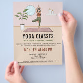 Yoga-Klassen Tree Pose Yogini Lehrgang Flyer (Hand)