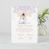 Yoga klassifiziert Einladung (Stehend Vorderseite)
