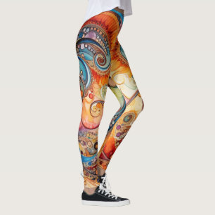 Yoga-Kleidung für Frauen mit Kunst Leggings