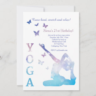 Yoga-Königstauben-Einladung Einladung