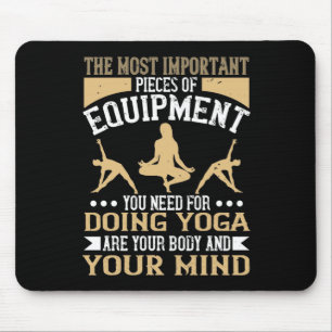 Yoga Körper und Geist sind die wichtigsten Teile Mousepad
