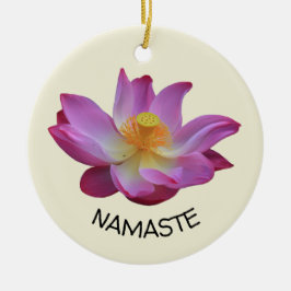 Yoga-Kreis Lotuss Namaste Keramik Ornament