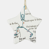 Yoga-Krieger 1 Keramikornament (Rechts)