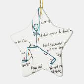 Yoga-Krieger 1 Keramikornament (Links)