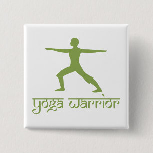 Yoga-Krieger-Pose Button