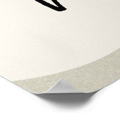 Yoga Krieger Pose Silhouette Meditation Fluss Gold Poster (Ecke)