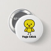 Yoga-Küken Button (Vorne & Hinten)