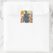 Yoga Kundalini shakti Quadratischer Aufkleber (Tasche)