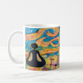 Yoga Kunst, Dichtung und Musik Kaffeetasse
