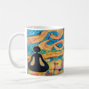 Yoga Kunst, Dichtung und Musik Kaffeetasse