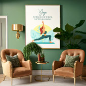 Yoga-Kunst im Krieg - Individuell gestaltete Inspi Poster