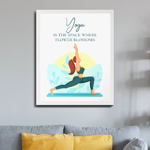 Yoga-Kunst im Krieg - Individuell gestaltete Inspi Poster
