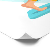 Yoga-Kunst im Krieg - Individuell gestaltete Inspi Poster (Ecke)