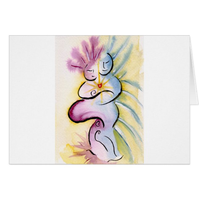 Yoga-Kunst-Liebe-Blüten (Vorderseite (Horizontal))