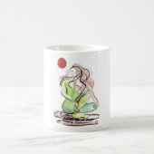 Yoga-Kunst - spinale Drehung Kaffeetasse (Mittel)