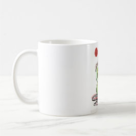 Yoga-Kunst - spinale Drehung Kaffeetasse