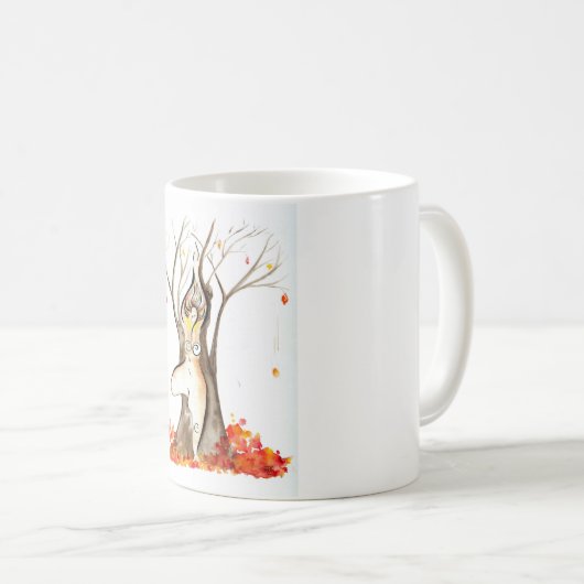 Yoga-Kunst-Tasse - Baum-Pose Kaffeetasse (VorderseiteRechts)
