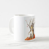 Yoga-Kunst-Tasse - Baum-Pose Kaffeetasse (Vorderseite Links)