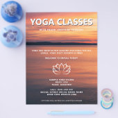 Yoga-Kurse Yoga Studio-Werbeaktion Flyer (Einzeln)