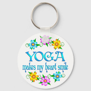 Yoga-Lächeln Schlüsselanhänger