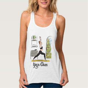 Yoga Lady Posture bei Zuhause Tank Top