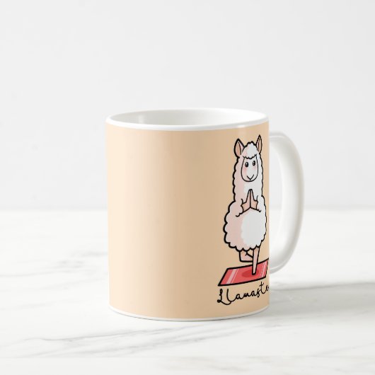Yoga-Lama - Llamaste Kaffeetasse (VorderseiteRechts)