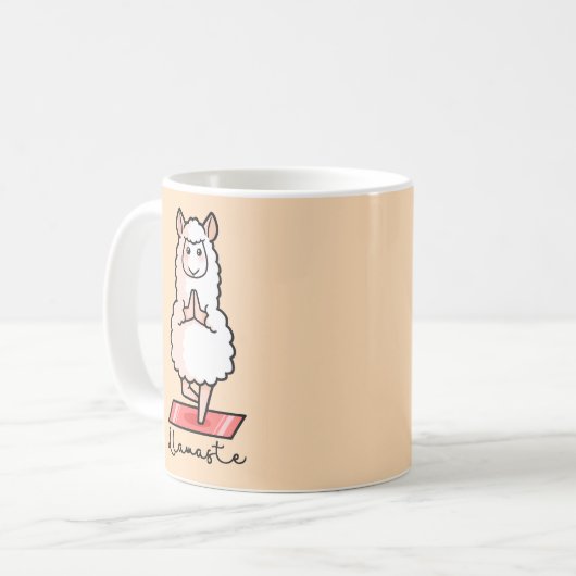 Yoga-Lama - Llamaste Kaffeetasse (Vorderseite Links)