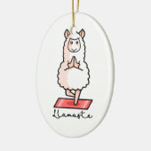Yoga-Lama - Llamaste Keramikornament (Links)