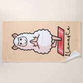 Yoga-Lama - Llamaste Strandtuch (Vorderseite)