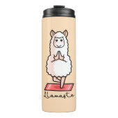 Yoga-Lama - Llamaste Thermosbecher (Vorderseite)