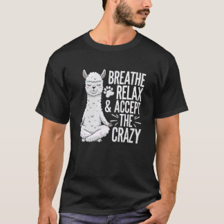 Yoga Lama Namaste Meditation Zen Tier Yoga Inst T-Shirt