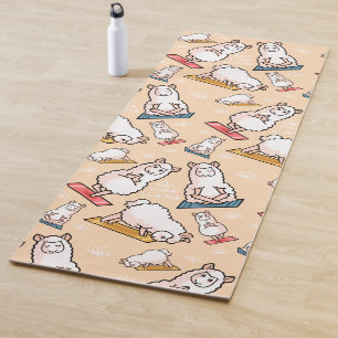Yoga-Lama-Verrücktheit Yogamatte