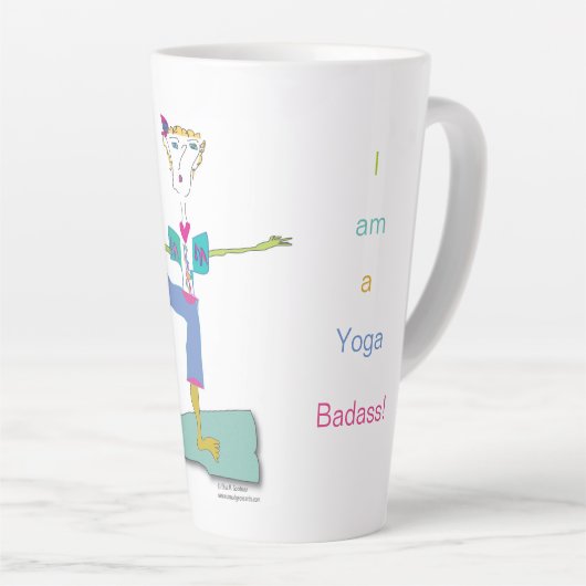Yoga Latte Tasse "Nancy Loo" (Rechte Ecke)