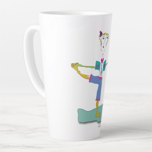 Yoga Latte Tasse "Nancy Loo" (Linke Ecke)
