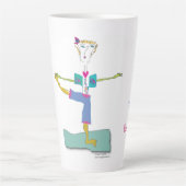 Yoga Latte Tasse "Nancy Loo" (Vorderseite)
