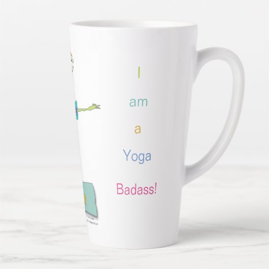 Yoga Latte Tasse "Nancy Loo" (Rechts)