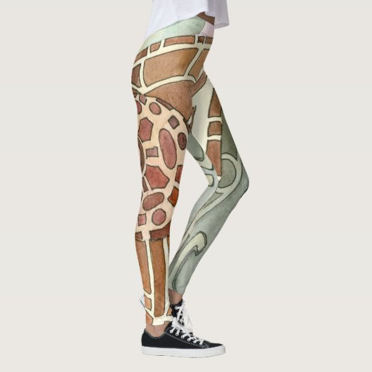 Yoga-Leggings-französisches Leggings (Rechts)