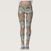 Yoga-Leggings mit einzigartigem Muster Leggings (Vorderseite)