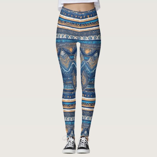 Yoga-Leggings mit einzigartigem Muster Leggings (Vorderseite)