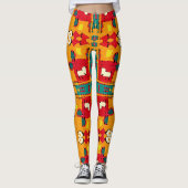 Yoga-Leggings mit einzigartigem Muster Leggings (Vorderseite)