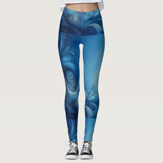 Yoga-Leggings mit einzigartigem Muster Leggings (Vorderseite)