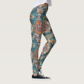 Yoga-Leggings mit einzigartigem Muster Leggings (Rechts)