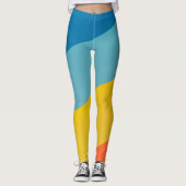 Yoga-Leggings mit einzigartigem Muster Leggings (Vorderseite)