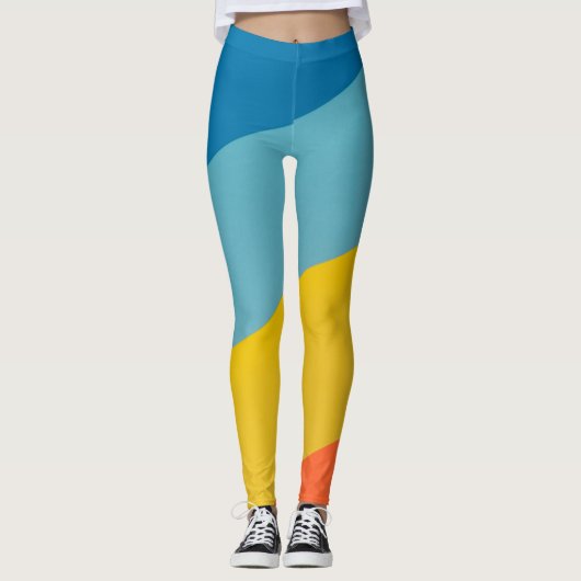Yoga-Leggings mit einzigartigem Muster Leggings (Vorderseite)