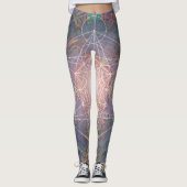 Yoga-Leggings mit einzigartigem Muster Leggings (Vorderseite)